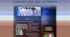 Desktop Screenshot of conradsfinedrycleaners.com